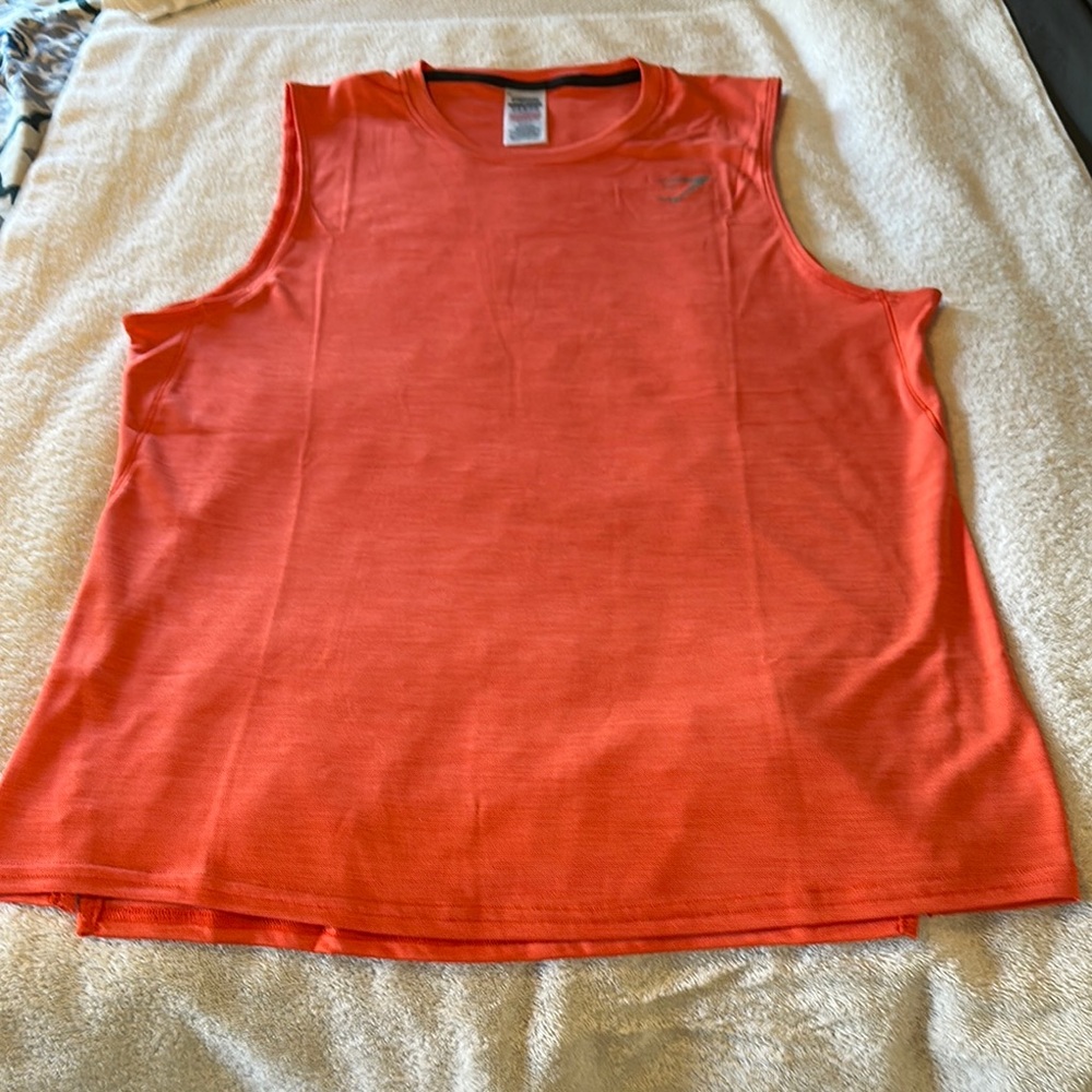 Gymshark Orange Boxy Muscle Tee